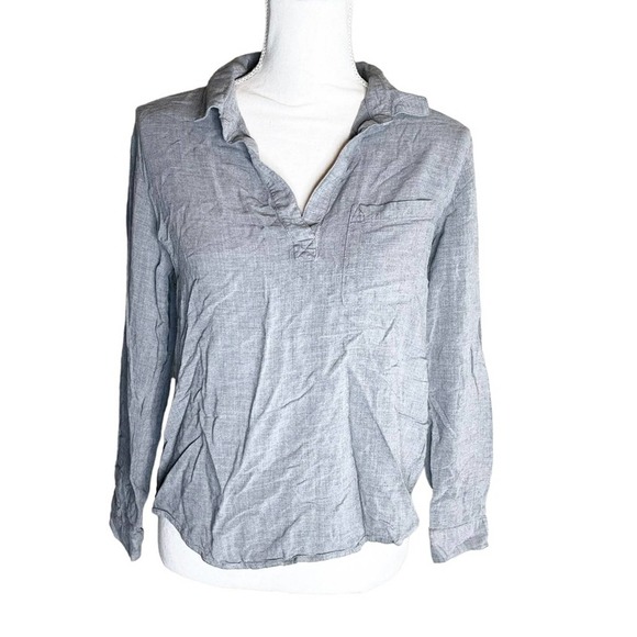 cloth & stone Tops - Cloth & Stone Henley shirt casual oversized neutral